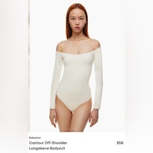 Babaton
Contour Off-Shoulder Longsleeve Bodysuit